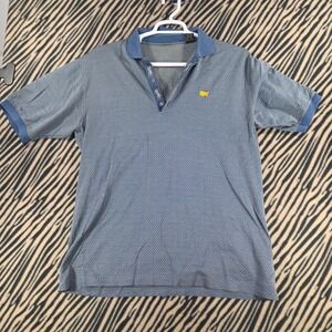 Vintage Late 90s Masters Golf Polo Shirt Mens L Made in Italy Augusta National
